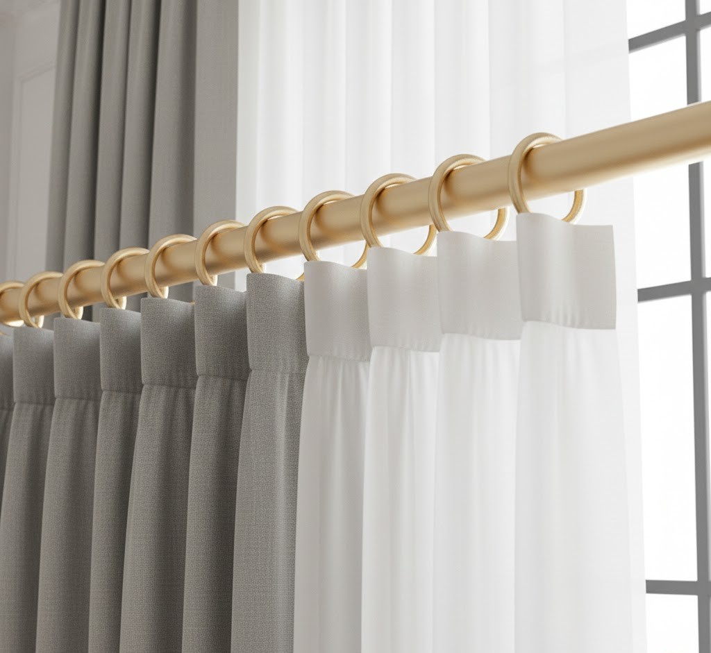 Elegant gardinbeslag
